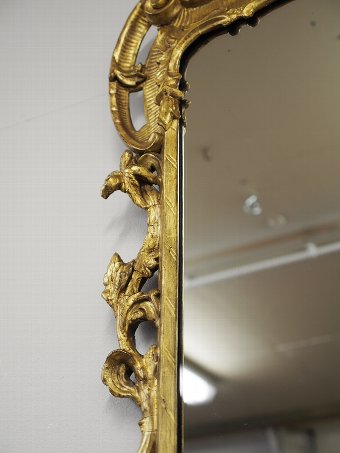 Antique Chippendale Style Carved Gilt Mirror