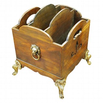 Georgian Style Mahogany Canterbury