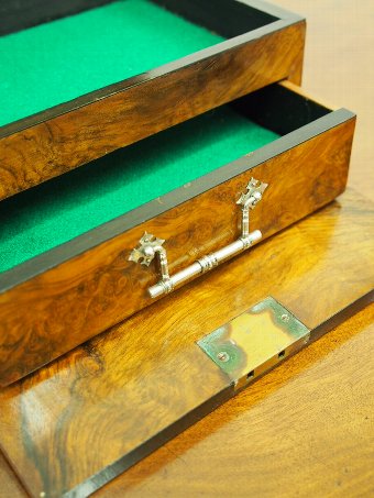 Antique Victorian Burr Walnut Jewellery Box