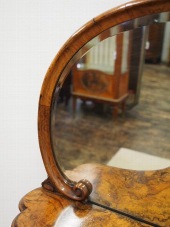 Antique Mid Victorian Mirror Backed What Not