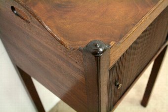 Antique Pair of George III Mahogany Bedside Cabinets