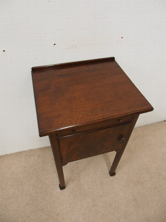 Antique Mahogany Bedside Cabinet by Whytock and Reid