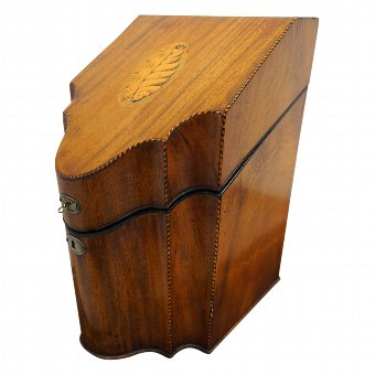 George III Inlaid Mahogany Knife Box