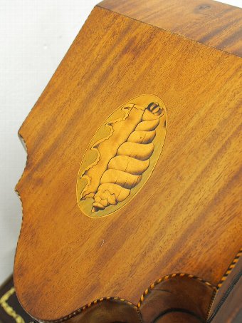 Antique George III Inlaid Mahogany Knife Box
