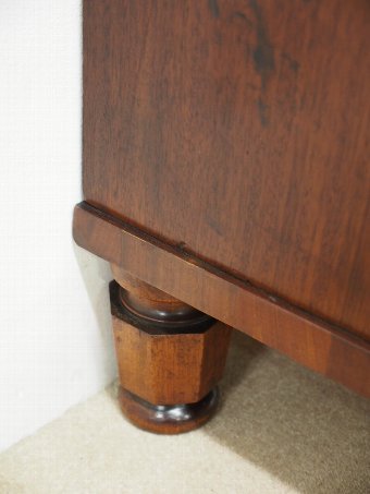 Antique Mahogany Column Chest of Drawers