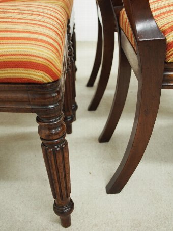 Antique Set of 4 William IV Mahogany Dining Chairs
