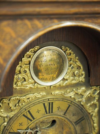 Antique Oak Grandmother Clock