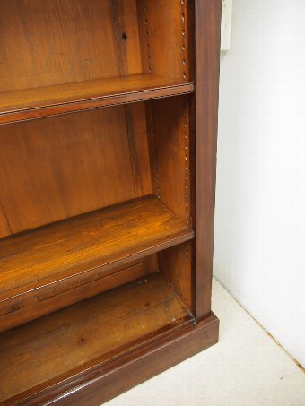 Antique Victorian Mahogany Open Bookcase.