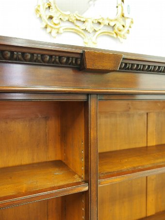 Antique Victorian Mahogany Open Bookcase.