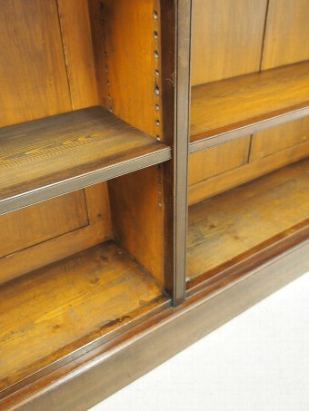 Antique Victorian Mahogany Open Bookcase.