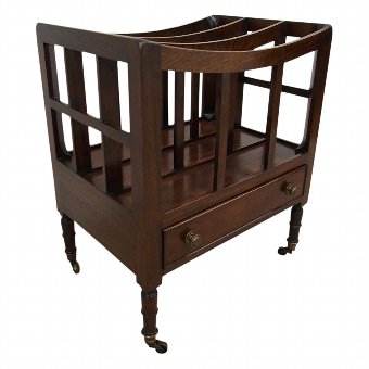 George III Style Mahogany Canterbury