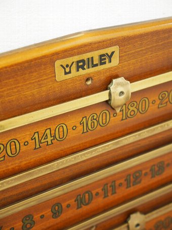 Antique Riley of Accrington Mahogany Snooker Scoreboard