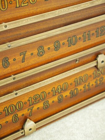 Antique Riley of Accrington Mahogany Snooker Scoreboard