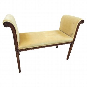 Neoclassical Style Stool or Window Seat