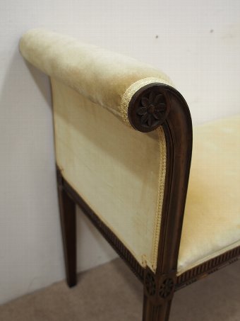 Antique Neoclassical Style Stool or Window Seat
