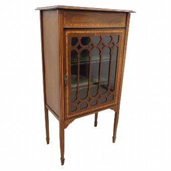 Sheraton Style Inlaid Music Cabinet or Small Cabinet