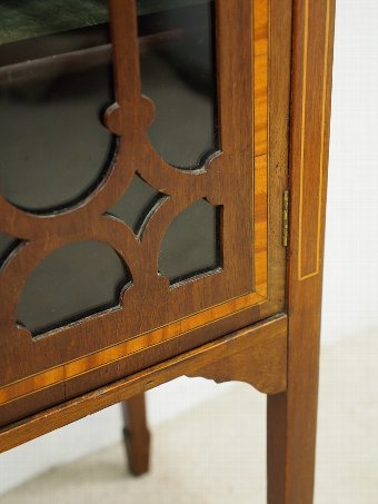Antique Sheraton Style Inlaid Music Cabinet or Small Cabinet
