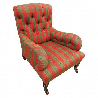 Rosewood Framed Victorian Easy Chair