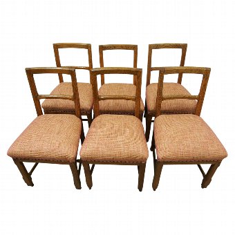 Set of 6 Oak Dining Chairs
