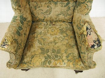 Antique George II Style Wing Chair
