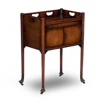 George III Mahogany Bedside Locker / Cabinet