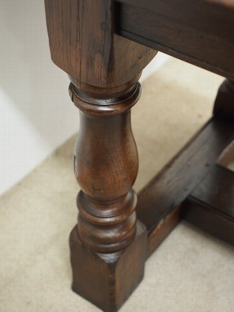 Antique Jacobean Style Oak Refectory Table