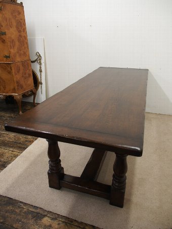 Antique Jacobean Style Oak Refectory Table