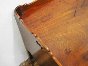 Antique George III Mahogany Tray Top and Inlaid Commode
