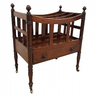 George III Mahogany Canterbury
