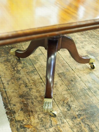 Antique Mahogany Twin Pedestal Dining Table