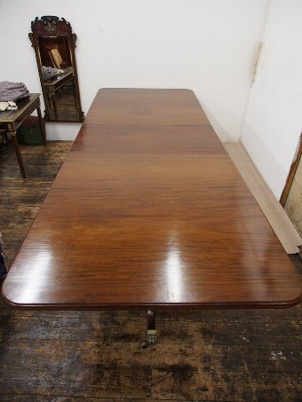 Antique Mahogany Twin Pedestal Dining Table