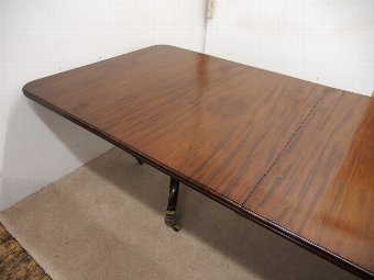 Antique Mahogany Twin Pedestal Dining Table