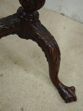 Antique Chippendale Style Kettle Stand / Wine Table