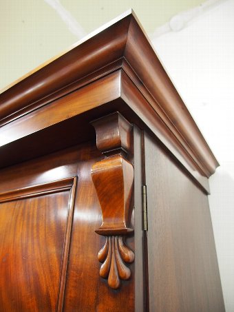 Antique William IV Mahogany 2 Door Wardrobe