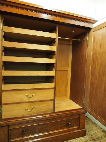 Antique William IV Mahogany 2 Door Wardrobe