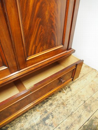 Antique William IV Mahogany 2 Door Wardrobe