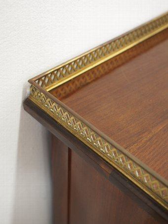 Antique Sheraton Style Inlaid Mahogany Open Bookcase