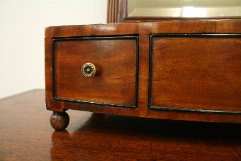 Antique Regency Mahogany Toilet Mirror	