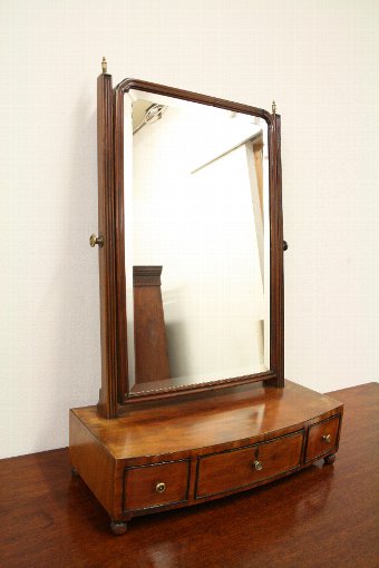 Antique Regency Mahogany Toilet Mirror	