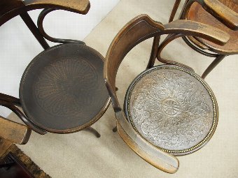 Antique Set of 4 Thonet Bentwood Chairs