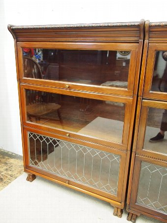 Antique Pair of Scottish Mahogany Sectional Bookcases