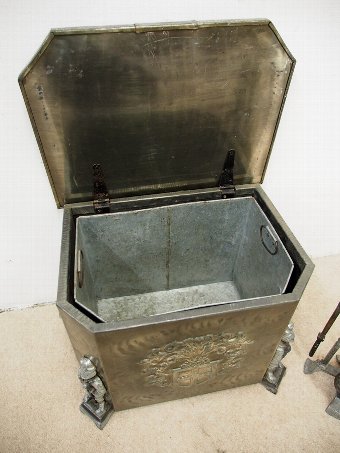 Antique Companion Set and Coal Box