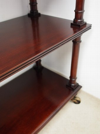 Antique Pair of Victorian Style Mahogany Whatnots