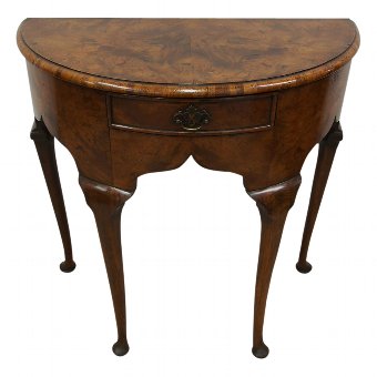 George II Style Burr Walnut Side Table