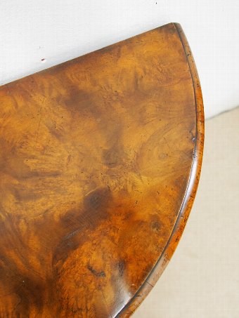 Antique George II Style Burr Walnut Side Table