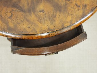 Antique George II Style Burr Walnut Side Table
