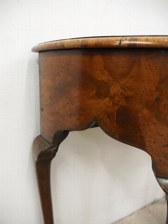 Antique George II Style Burr Walnut Side Table