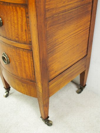 Antique Pair of Inlaid Satinwood Chest of Drawers