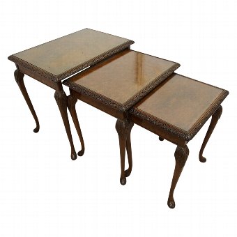 Nest of 3 Queen Anne Style Tables