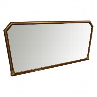  Late Victorian Ebonised and Gilded Over Mantle Mirror